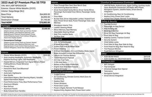 2023 Audi Q7 55 Premium Plus