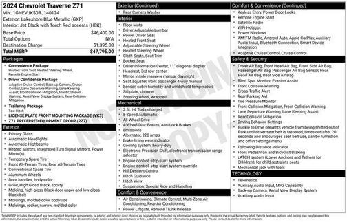 2024 Chevrolet Traverse Z71