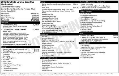 2025 RAM 2500 Laramie