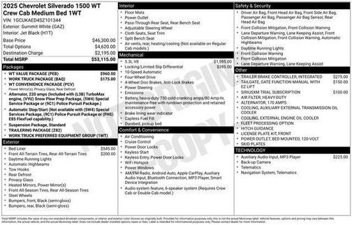 2025 Chevrolet Silverado 1500 WT
