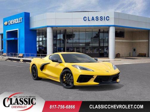 Yellow 2026 Chevrolet Corvette Stingray w/3LT