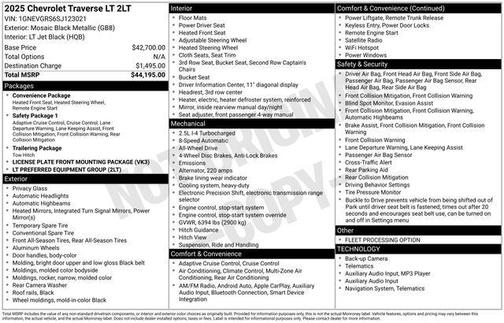 2025 Chevrolet Traverse LT