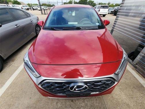 Scarlet Red Pearl 2022 Hyundai IONIQ Hybrid Blue