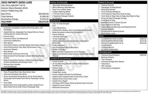 2023 INFINITI QX50 Luxe