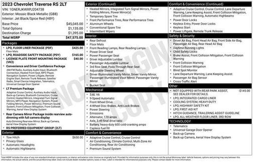 2023 Chevrolet Traverse RS