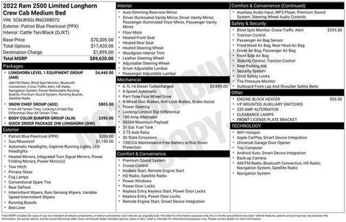 Patriot Blue Pearlcoat 2022 RAM 2500 Longhorn