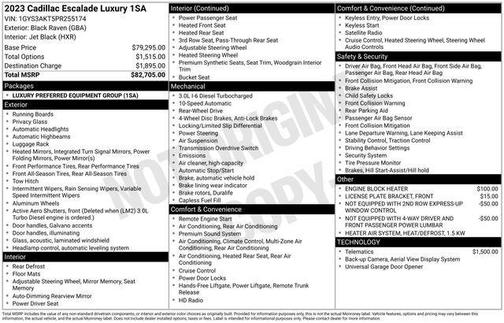 2023 Cadillac Escalade Luxury