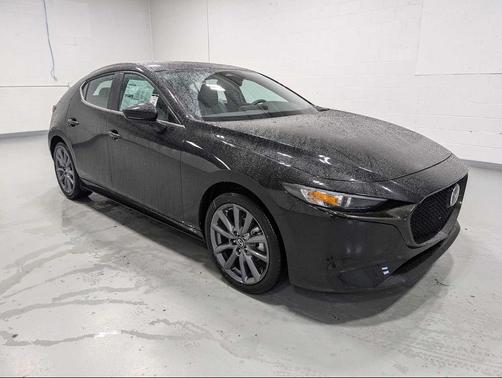 Jet Black Mica 2025 Mazda Mazda3 FWD w/Preferred Package