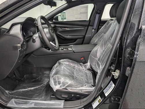 Jet Black Mica 2025 Mazda Mazda3 FWD w/Preferred Package