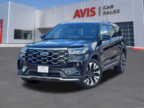 Black Metallic 2025 Ford Explorer Platinum