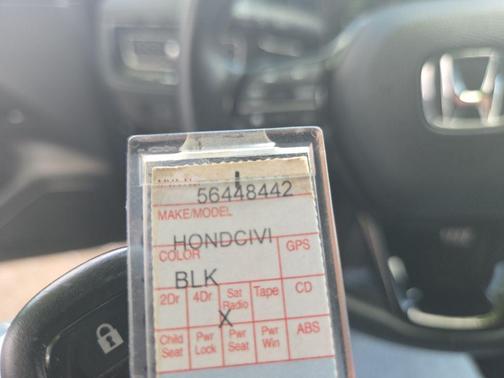 Crystal Black Pearl 2025 Honda Civic Sport