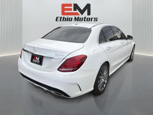 White 2015 Mercedes-Benz C-Class 4MATIC