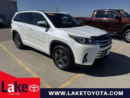 Blizzard Pearl 2018 Toyota Highlander Limited Platinum