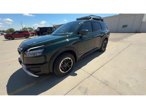 Obsidian Green Pearl 2023 Nissan Pathfinder Rock Creek 4WD
