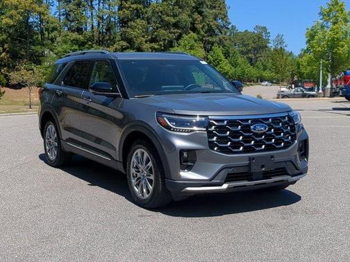 Gray Metallic 2026 Ford Explorer Platinum