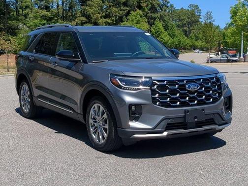 Gray Metallic 2026 Ford Explorer Platinum