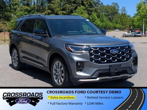 Gray Metallic 2026 Ford Explorer Platinum