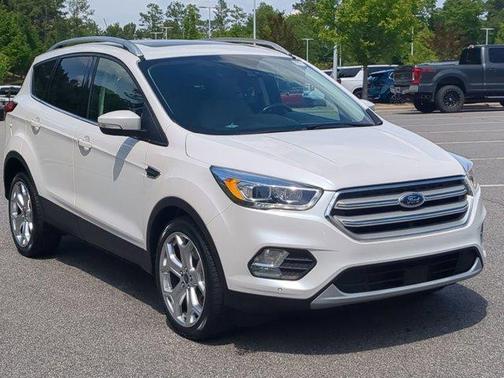 White Platinum Clearcoat Metallic 2019 Ford Escape Titanium