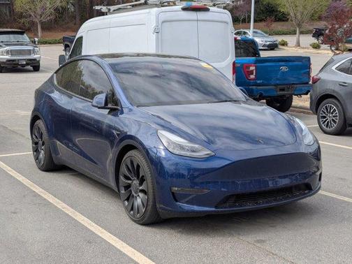 Deep Blue Metallic 2022 Tesla Model Y Performance