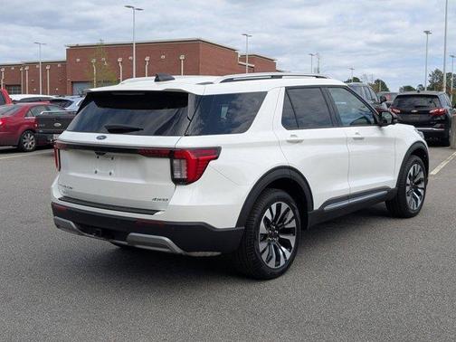 White 2026 Ford Explorer Platinum