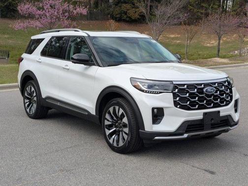 White 2026 Ford Explorer Platinum