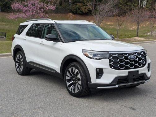 White 2026 Ford Explorer Platinum