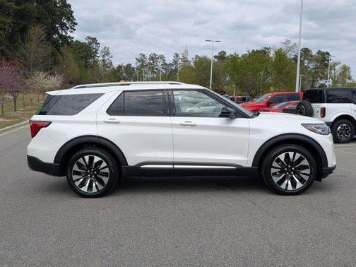 White 2026 Ford Explorer Platinum