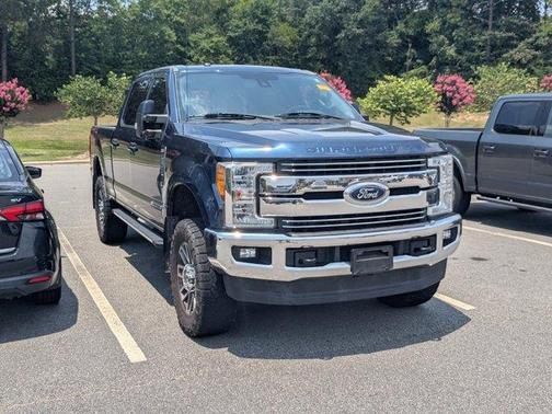 Blue 2017 Ford F-250 Lariat