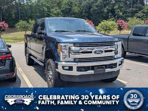 Blue 2017 Ford F-250 Lariat