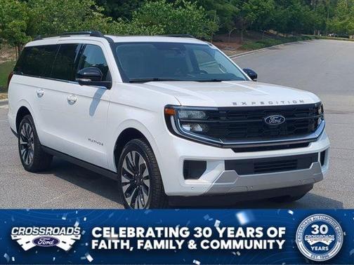 White Metallic 2026 Ford Expedition Max Platinum