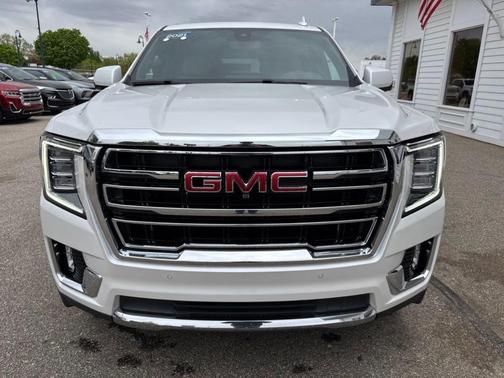 White Frost Tri-Coat 2021 GMC Yukon SLT