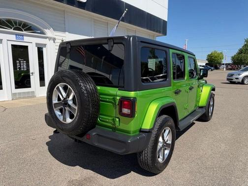 Green 2018 Jeep Wrangler Unlimited Sahara