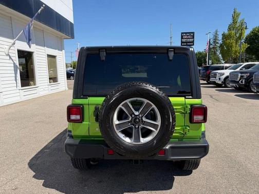 Green 2018 Jeep Wrangler Unlimited Sahara