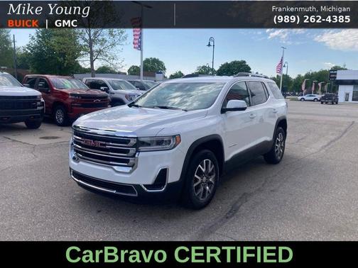 Summit White 2023 GMC Acadia SLE