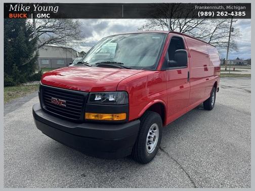 Cardinal Red 2026 GMC Savana 3500 Work Van Cargo Van