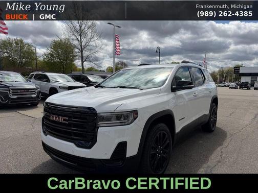 Summit White 2023 GMC Acadia SLE