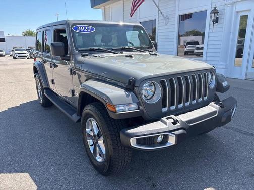 Gray 2022 Jeep Wrangler Unlimited Sahara