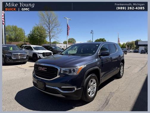 Blue Steel Metallic 2019 GMC Acadia SLE-1