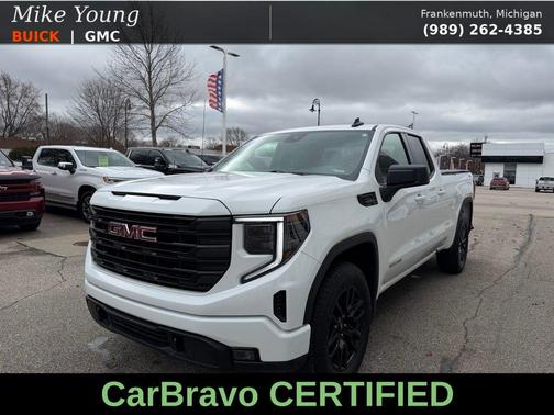 Summit White 2025 GMC Sierra 1500 Elevation