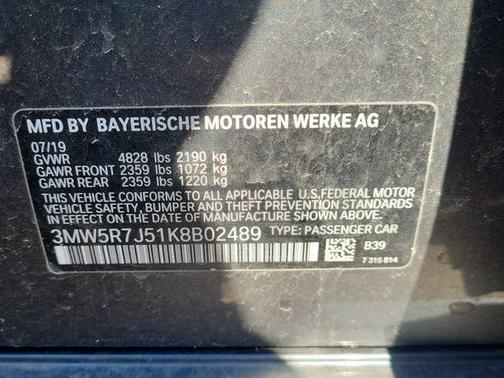 Mineral Gray Metallic 2019 BMW 330 xDrive
