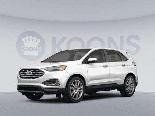Star White Metallic Tri-Coat 2022 Ford Edge Titanium