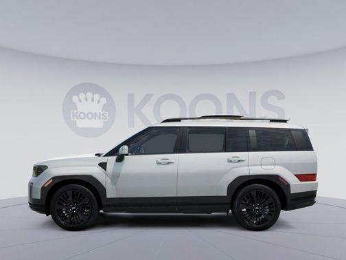 Serenity White 2026 Hyundai SANTA FE HEV Calligraphy