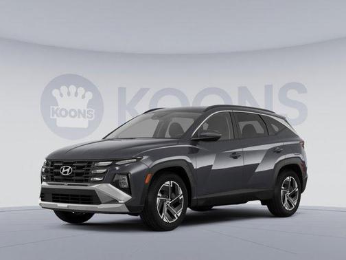 Amazon Gray 2025 Hyundai TUCSON Hybrid Blue