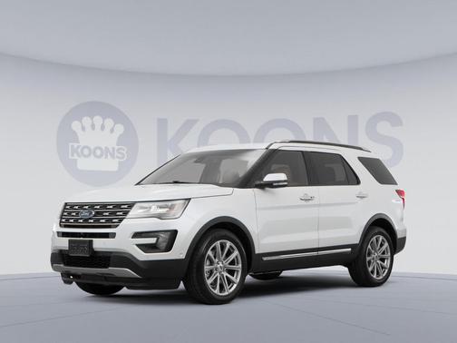 White Platinum Clearcoat Metallic 2017 Ford Explorer Limited