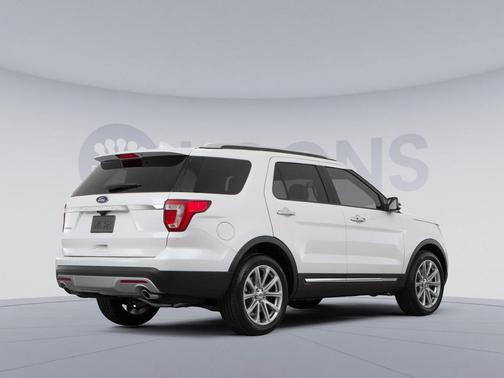 White Platinum Clearcoat Metallic 2017 Ford Explorer Limited