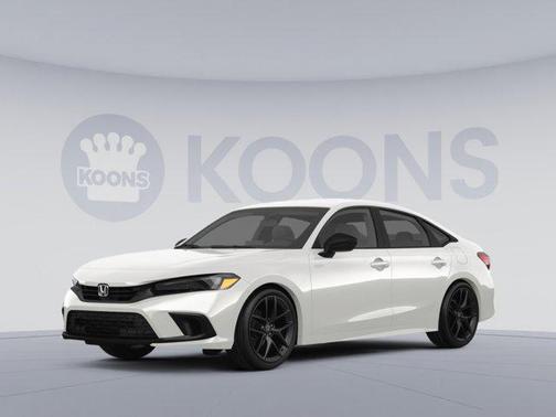 Platinum White Pearl 2024 Honda Civic Sport