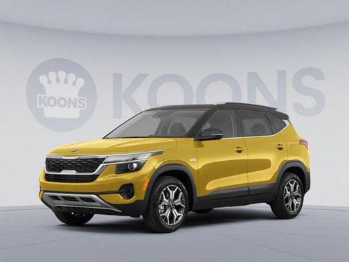 Starbright Yellow/Black Roof 2021 Kia Seltos SX Turbo