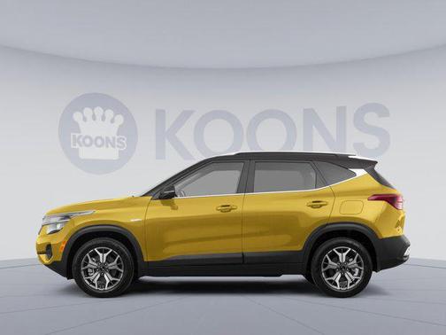 Starbright Yellow/Black Roof 2021 Kia Seltos SX Turbo