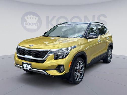 Starbright Yellow/Black Roof 2021 Kia Seltos SX Turbo