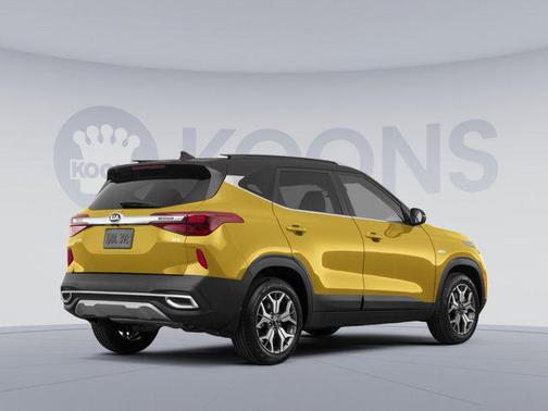 Starbright Yellow/Black Roof 2021 Kia Seltos SX Turbo